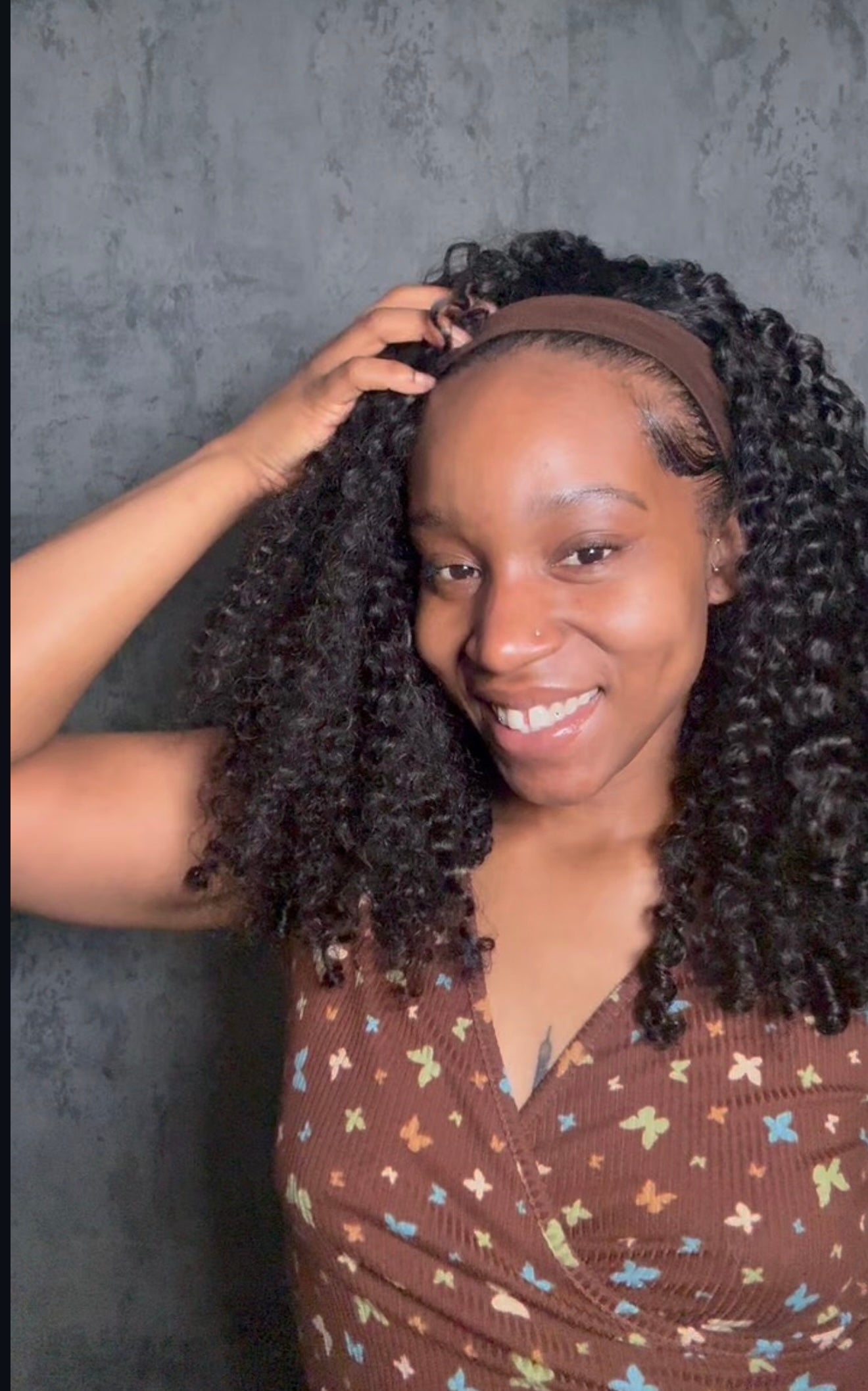 Flip Over Half Wig - Curly