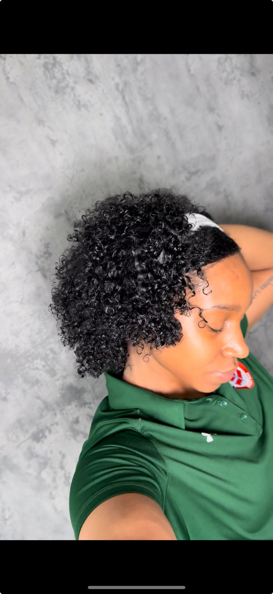 V-Part Wig - Curly